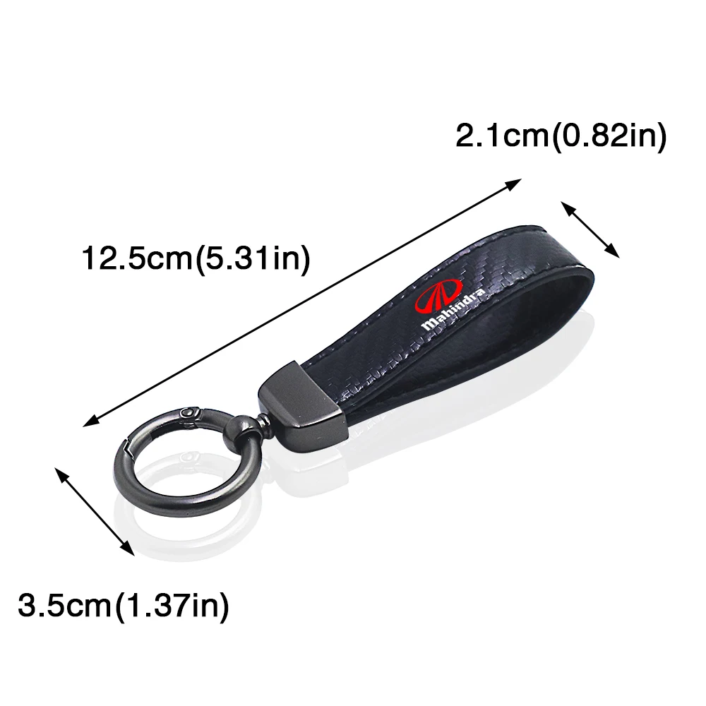 for Mahindra kuv100 xuv300 tuv300 mahindra pik up 4x4 car Key chain Rings carbon fiber keychain car Accessories