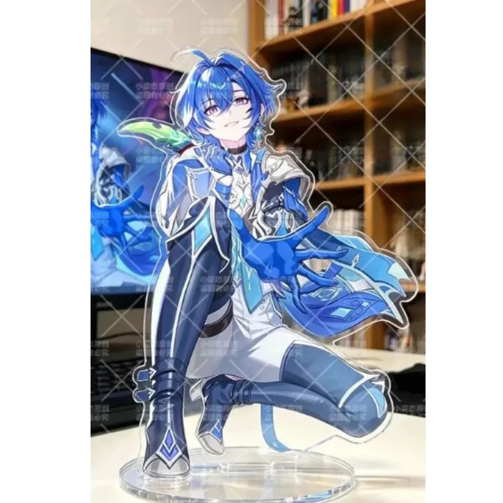 Game Yuanshen Action Figure Lohen Acrylic Standing Sign Model Plaque High Aesthetic Value Exquisite Desktop Display Signboard