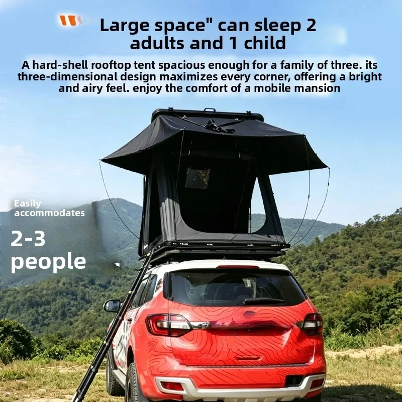 Offgrid Btseller - Ultra-Thin Outdoor Camping Car Hard Shell Aluminum Alloy Triangle Roof Top Tent . Quick Open F Leak-Resistant