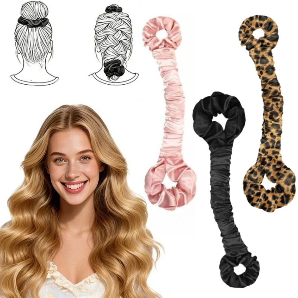 1PCS Satin Heatless Hair Curler for Long Thick Hair Womens Hair Roller Curling Rod Big Curls Waves Hairstyle for Women Sleeping