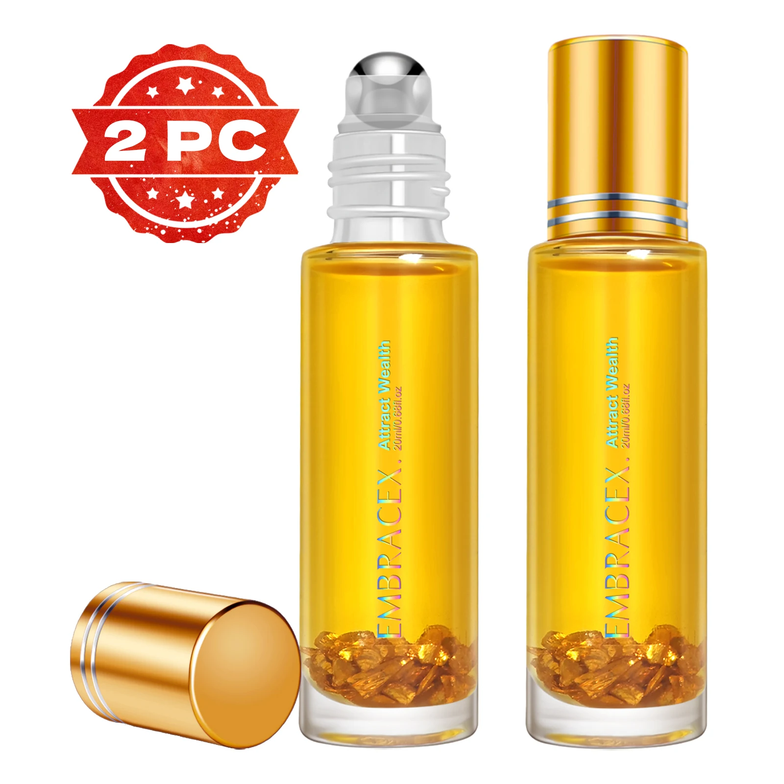 

2PC 20ml Attract Wealth Essential Oil Roller Aromatherapy Essential Oil Attract Wealth perfumes original imported perfumes