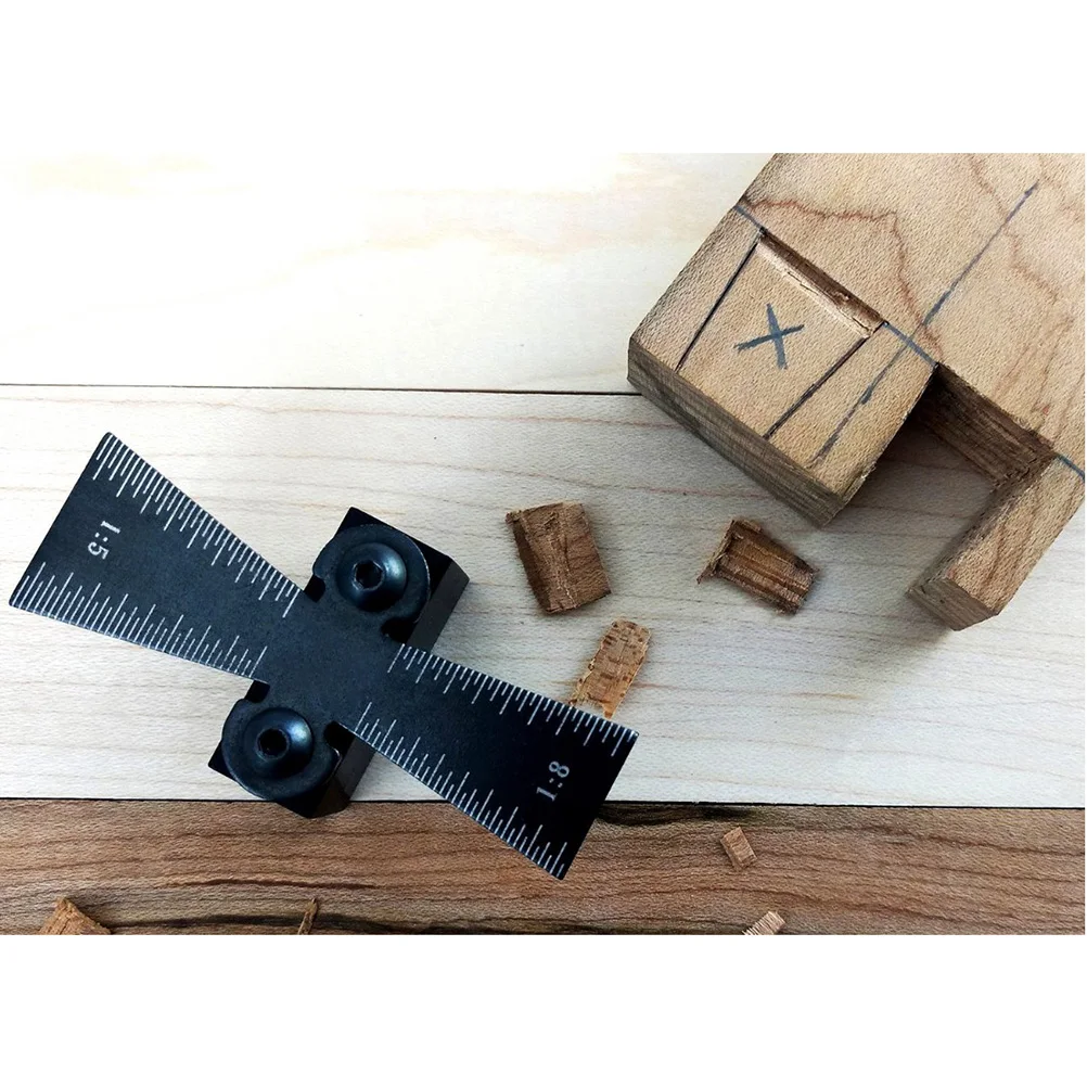 

Woodworking Locator High-Quality Alloy Mark Line Gauge Wear-Resistant Rust-Proof Angle Scribe Precise Measuring Tool For Timber
