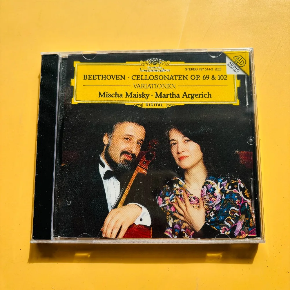 CD de Sonatas Clásicas para Violonchelo, Beethoven, Maisky, Argerich, Colección Audiophile de Deutsche Grammophon