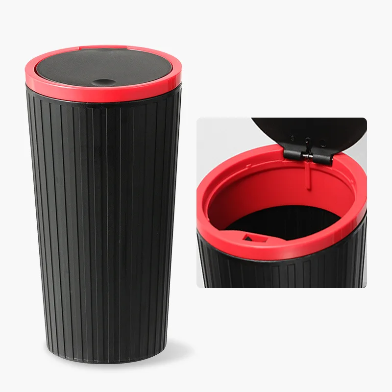 Mini Car Trash Bin, Auto Interior Rubbish Bag & Garbage Container, Compact Dust Organizer Storage Box Bucket