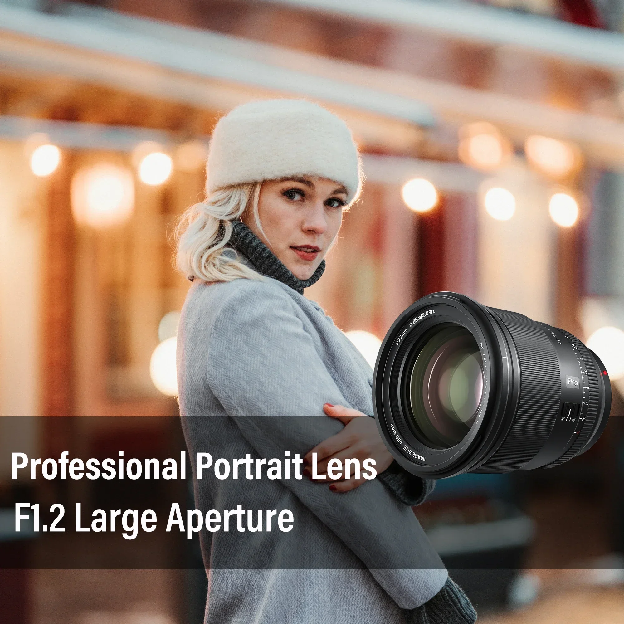 VILTROX 75mm F1.2 Sony E Nikon Z Fuji X Lens Auto Focus Large Aperture Portrait APS-C for Fujifilm Sony Nikon Mount Camera Lens