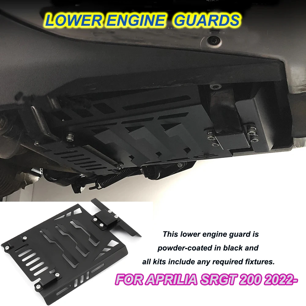 Motorcycle Skid Plate Lower Engine Base Chassis Guard Protection For APRILIA SR GT200 SRGT200 SRGT 200 Srgt200 2022 2023