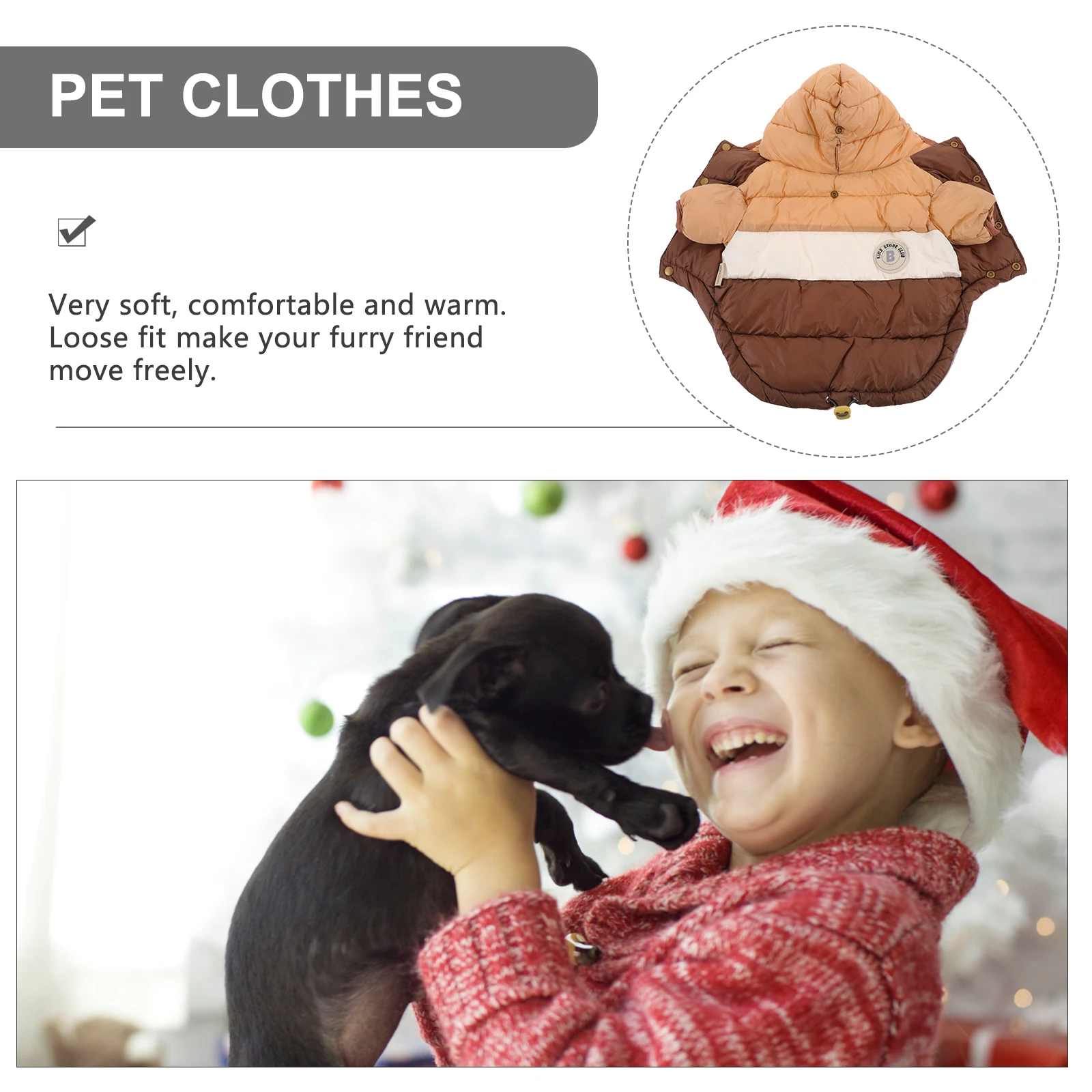 

Pet Dog Costume Down Cotton Vest Cool for Pets Puppy Winter Girl Child Small Clothes