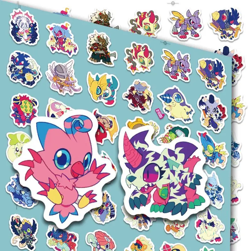 95PCS Cartoon Personality Digimon Creative Graffiti Decorative Stickers