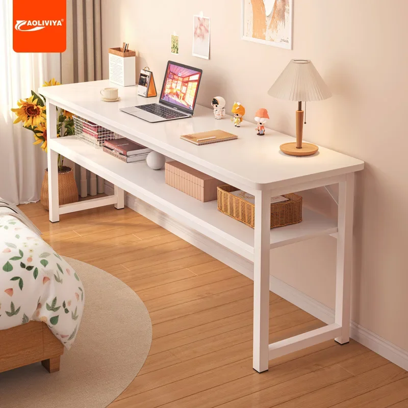 

Aoliviya Computer Desk Home Girl Bedroom Long Table Simple Rental House Wall Long Table Workbench Balcony Narrow Desk