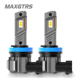 2026 H8 H11 9005 9006 HB3 HB4 Double Colors Car Led Fog Blub 4575 Chip No Fan Design Same Position White 3000k Gold Warm Yellow