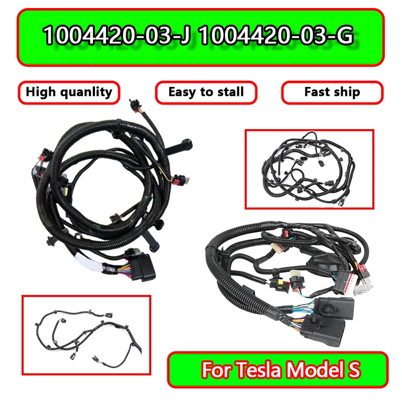 

Для Tesla Model S 1004420-03-G 1004420-03-J: Комплект проводки переднего бампера, 6. Новый комплект проводки переднего бампера 1004420-03-J