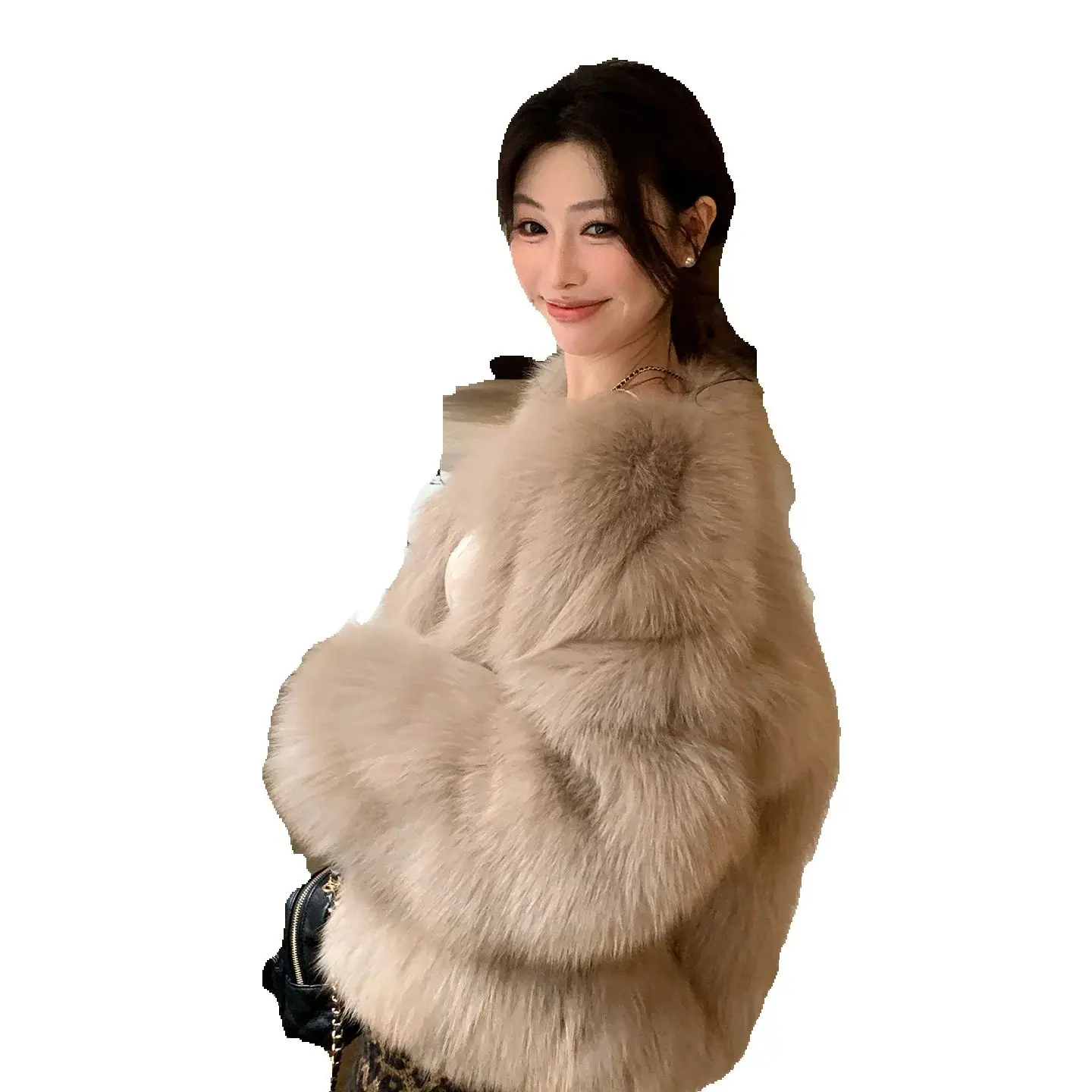 

Super beautiful Coat for A new style of Full-leather , women in winter