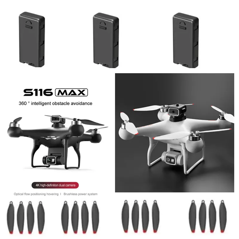 S116 RC Drone Battery Propeller USB S116 MAX RC Drone Original Accessories S116 MAX RC Dron battery Blades S116 Dron Battery