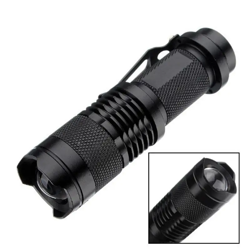 Camping supplies bright light outdoor LED mini flashlight portable tail press switch 3-speed adjustment power faliure emgergency