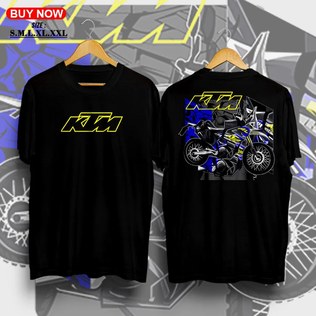 

Premium 100% Cotton KTM Extreme Sports Graphic T Shirt for Men 100% Cotton Off-Road Motorcycle Enthusiast Streetwear Top