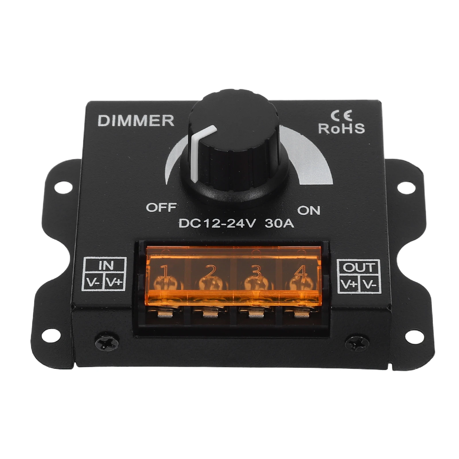 

Контроллер светодиодных лент, регулируемая ручка яркости, мини-переключатель постоянного тока 12 В-24 В, одноцветный контроллер света для яхт Rv