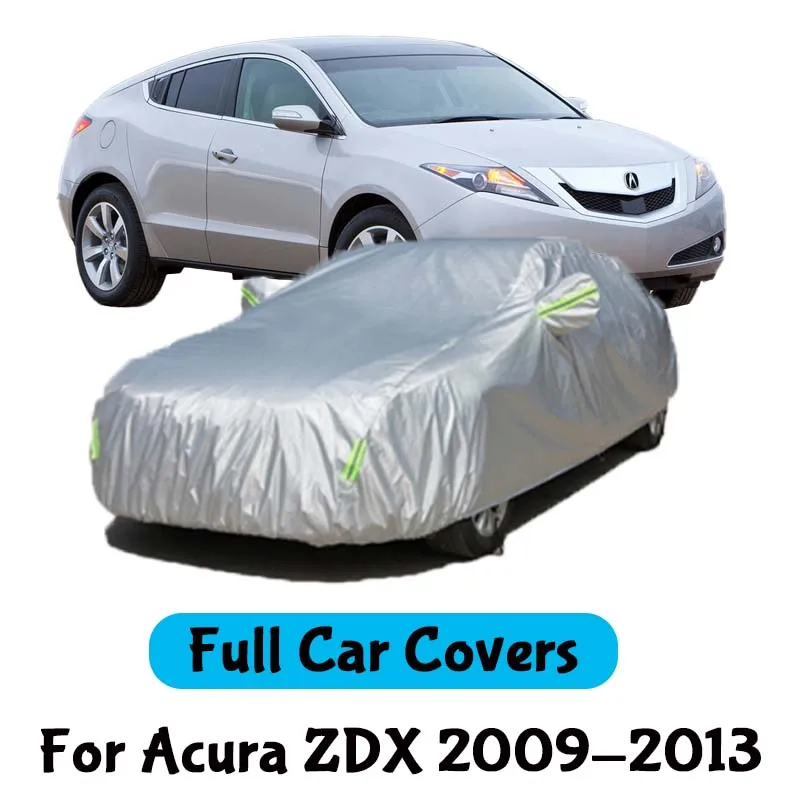 Outdoor Full Car Cover Waterproof Snow Sunshade Dustproof Anti-UV All Weather Exterior Protective Cover For Acura ZDX 2009-2013