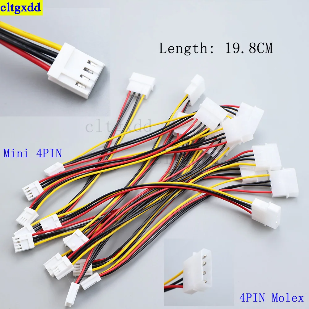 

Cltgxdd 1piece 4pin Molex IDE male to 4pin ATA Female power cable floppy drive adapter computer connection cable length 19.8CM