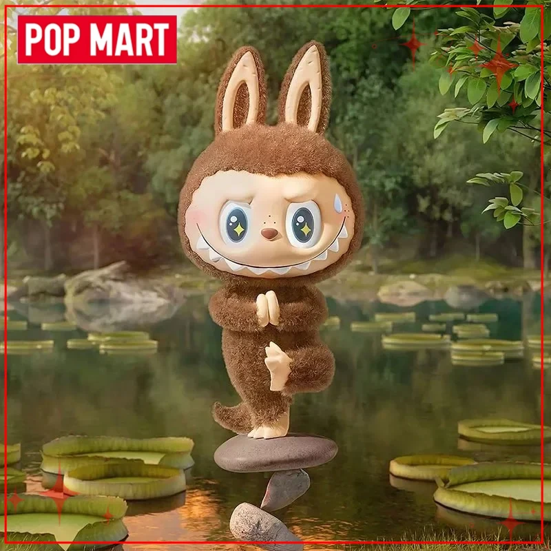 

Authentic POP MART THE MONSTERS Labubu Lazy Yoga Series Collectible Figure Mystery Blind Box Toy Decoration Valentine's Day Gift