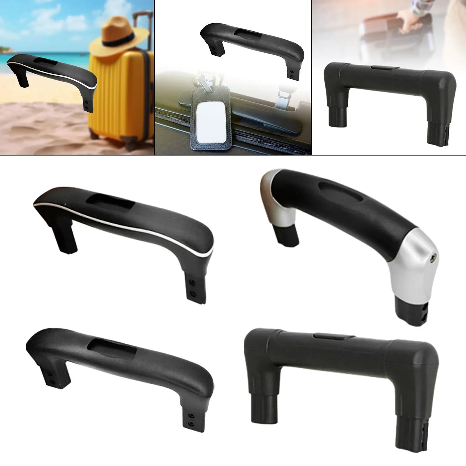 Luggage Replacement Handle Pulls Strong Bearing Capacity Easy Installation Repair for Telescopic Handle Portable Handle Strap