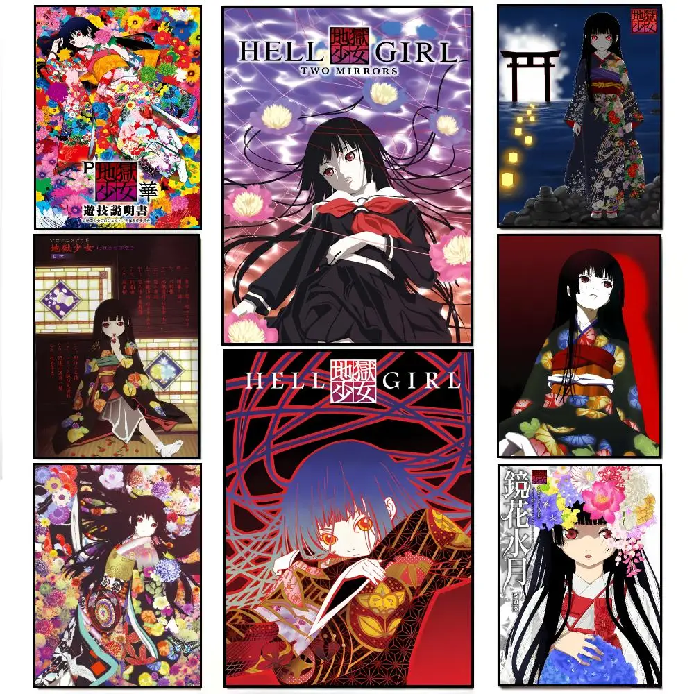 Supernatural Mystery Anime H-Hell Girl Poster Elegant Indoor Artwork Design & Contemporary Home Decor