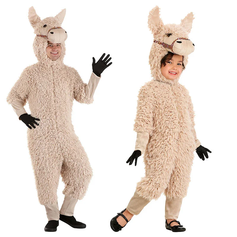 Halloween Cosplay Stage Performance Animals Llamas Costume Alpacas Costume Llamas Jumpsuit Baby Llamas Jumpsuit Clothing