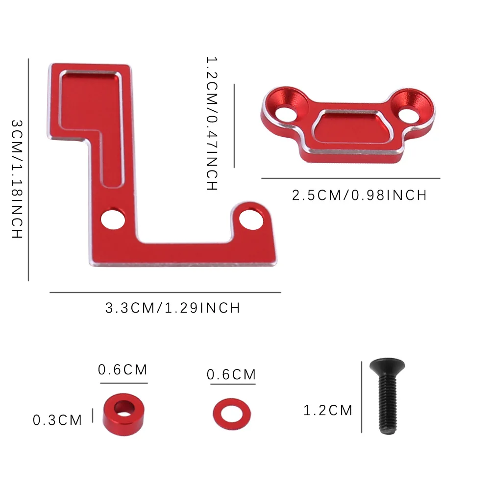 RC Car Upgrade Parts Aluminium Main Shaft Bearing Holder Set Gear Mount TATT-074 for Tamiya TT02 Series TT02D TT02B TT02S 1/10