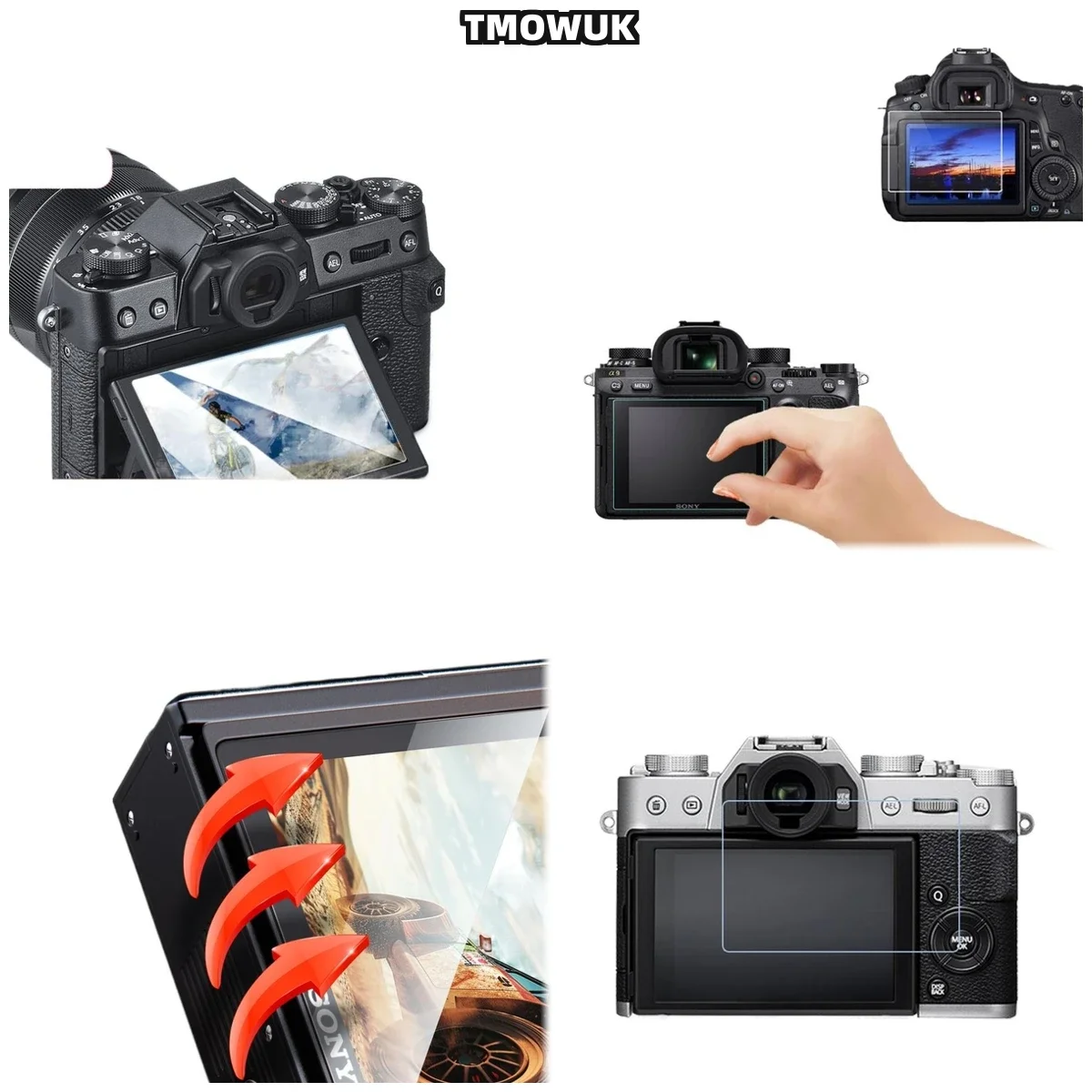 For Fujifilm X70 XT-3, Super Clear 9H Film, Shock Absorbing, Smudge Free, Precise Alignment.