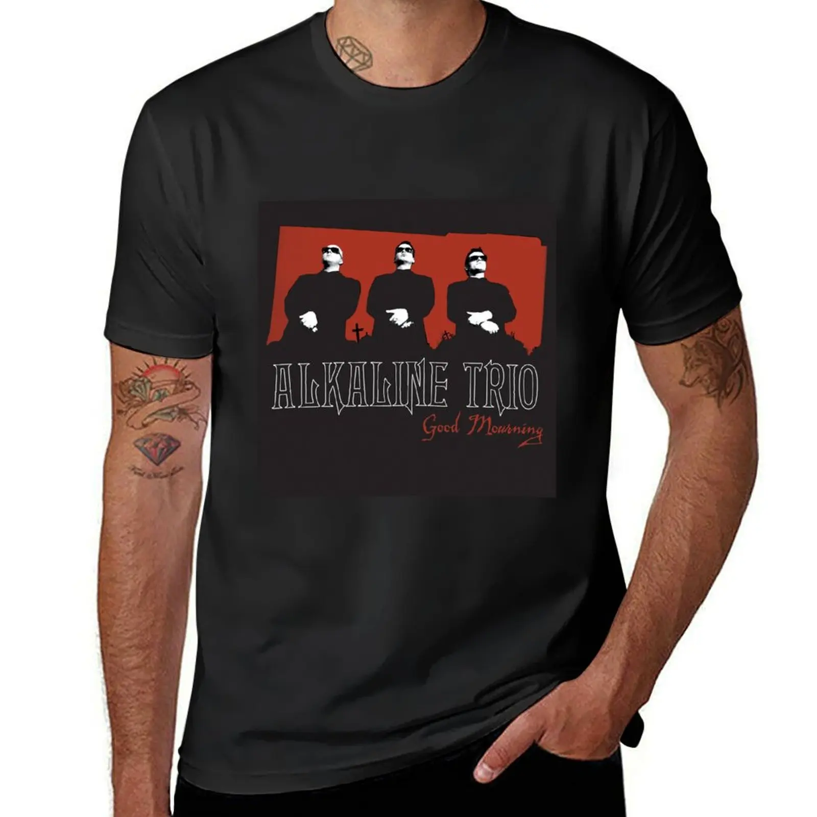 Alkaline Trio good mourning T-Shirt tees tops T-shirts for men cotton