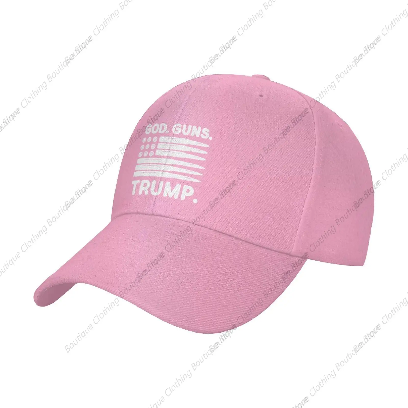 God Guns and Trump Fashion Baseball Hat Adjustable Pink Dad Hats Beach Sport Cap for Men Women
