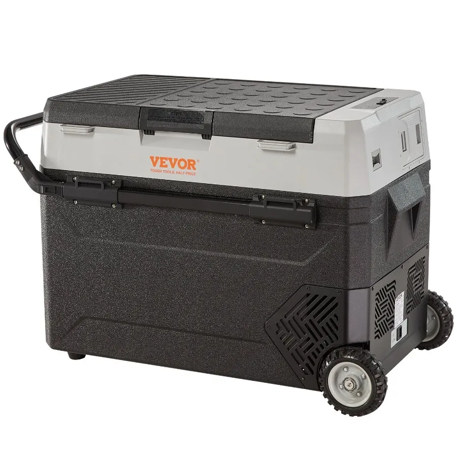 

Car Refrigerator 12 Volt Car Refrigerator Fridge 56 QT 53 L Dual Zone Portable Freezer 4°F50°F Adjustable Range 12 24V DC and