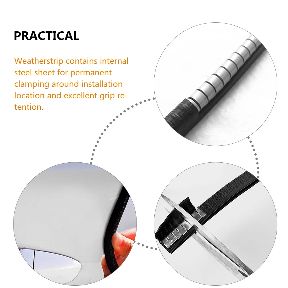 Car Door Guard Trim Anti-Scratch Sealing Strip Weatherproof Noise Reduction Car Door Edges Guards Auto Edges Strip