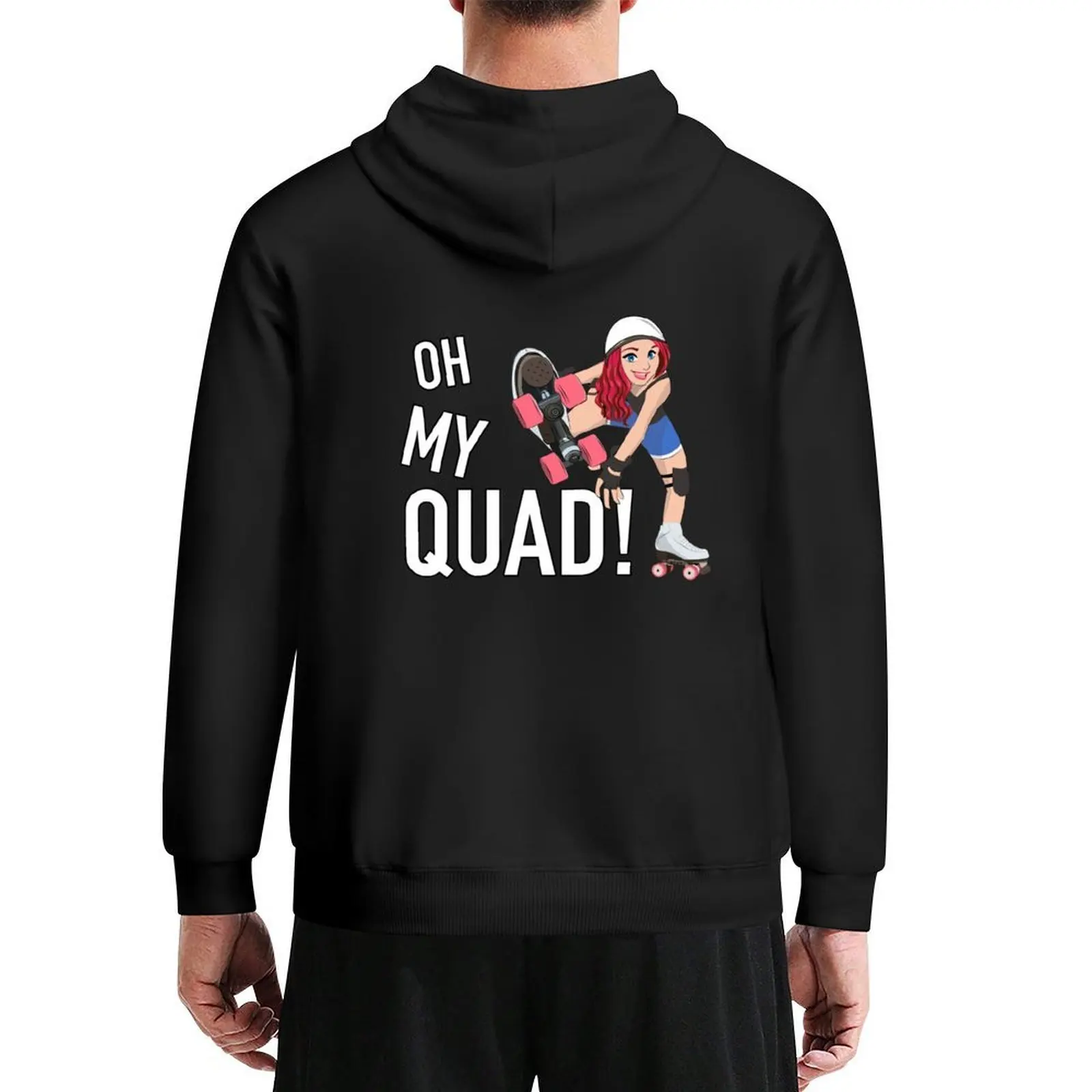 

Oh My Quad Roller Skating Hoodie male clothes autumn autumn jacket men anime hoodie