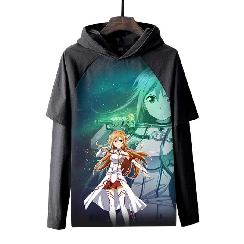 

Футболка Long Sve с 3D принтом, толстовка с капюшоном Sword God Domain, Новое поступление, полиэфирное волокно, свободная посадка, мультяшная аниме-тема ex