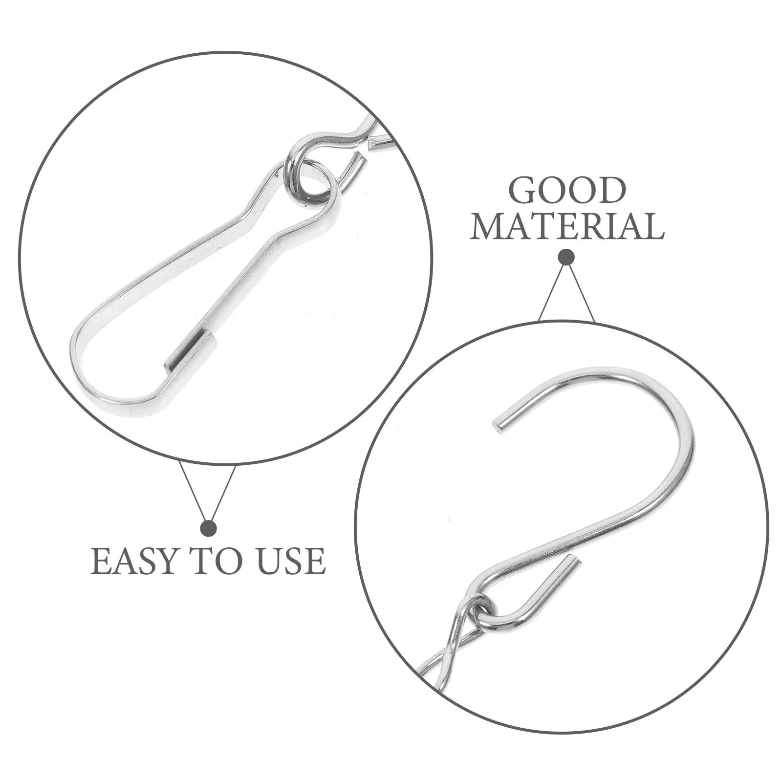 4Pcs Stainless Steel Hanging Basket Chain for Flowerpots Bird Feeders Wind Chimes Lanterns Plants Decor Heavy Duty Elegant S view 3