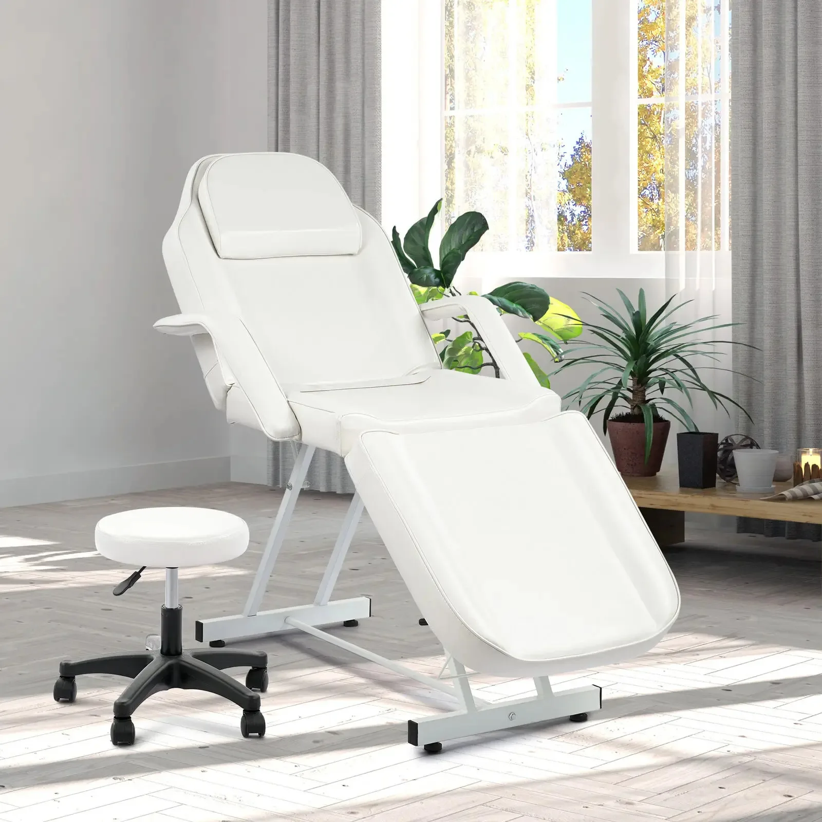 Adjustable massage table, portable tattoo eyelash foot massage bed, salon tattoo chair massage bed, Lettino Estetista massage