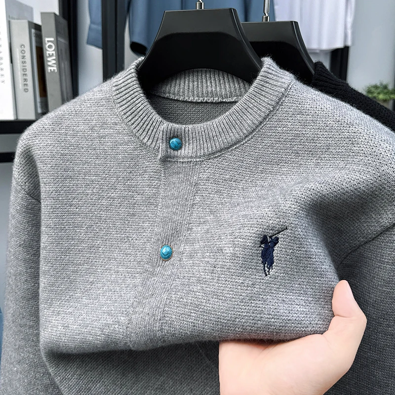 2026 Autumn New Heavyweight Trend Japanese Versatile Cardigan Sweater Men's Fashion Casual Knit Sweater