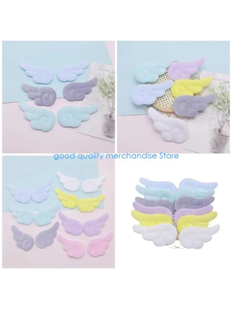 

Y5JD 10 шт., форма крыла ангела, аппликации, сделай сам, заколка для волос, брелки, перчатки, одежда, шитье, ручные материалы,