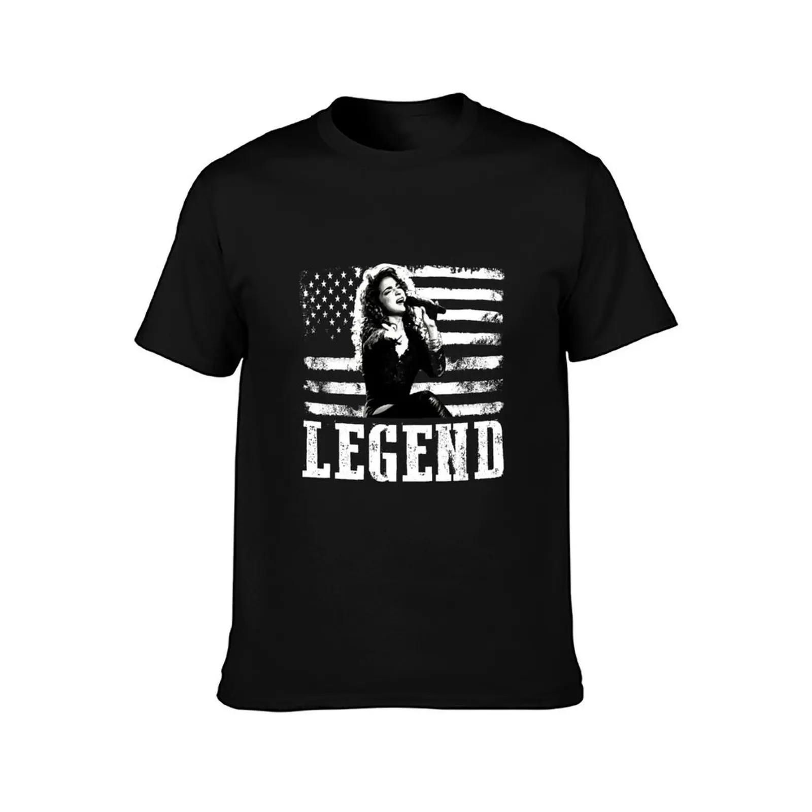Distressed American Flag Gloria Pop Estefan Music Legend T-Shirt Cool Feeling Summer Tee Shirt T-Shirt