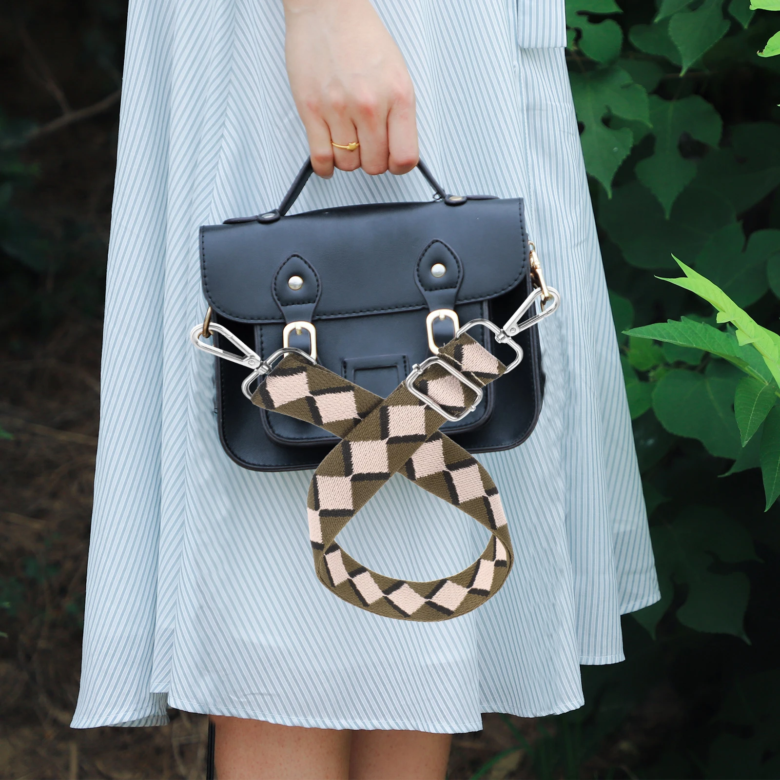 

National Style Ethnic Bag Strap Adjustable DIY Replacement for Handbag Durable Shoulder Strap Bag Accessories Clutches Handle