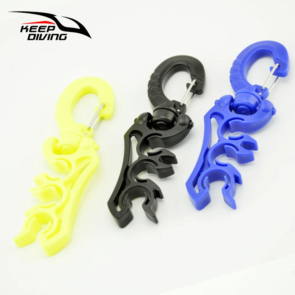 

3PCs Hose Holder Regulator Gauge Octopus Retainer & Clip for Underwater Scuba Diving Diver BCD Accessories