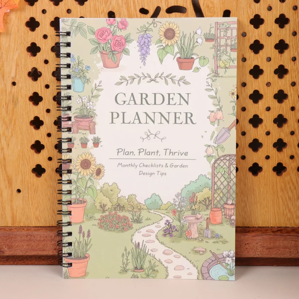 

Этот садовый планировщик с изысканно нарисованными вручную цветами, растениями и зеленью, делает ее идеально подходит для офисов, школ.