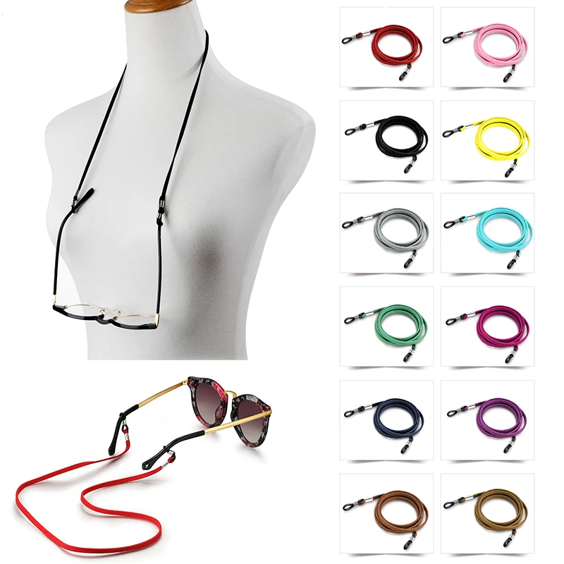 

Eyewear Accessories Eyewear Halter Chain Rope Fashion Woven PU Leather Sports Glasses Cord Suede Sunglasses Lanyard Chain Cord