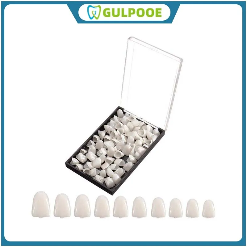 

GULPOOE 1Box Dental Temporary Crown Porcelain Materials Teeth Crown Whitening Anterior Posterior Crown Tooth Veneers Oral Care