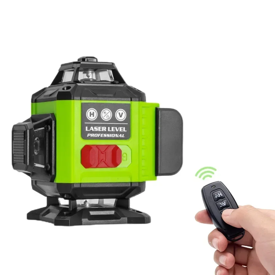 4D 16 Line Laser Level Professional Self-Leveling Laser Level Tool with 360-Degree Rotation for Construction and DIY Projects