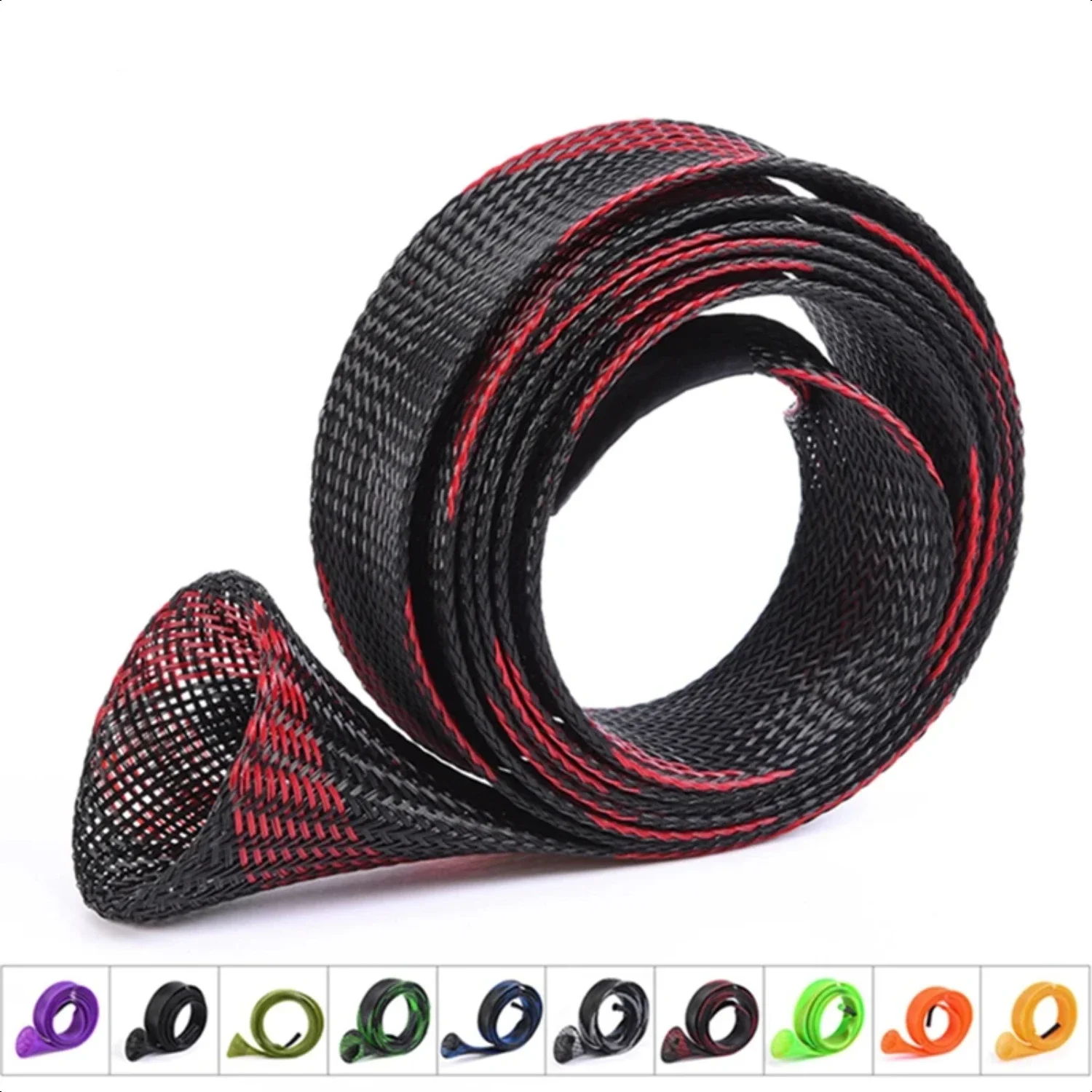 Durable and Protective Essential Reusable Fishing Accessories: 170cm Braided Mesh Sleeve Cover for Telescopic Pole with 35mm Pro