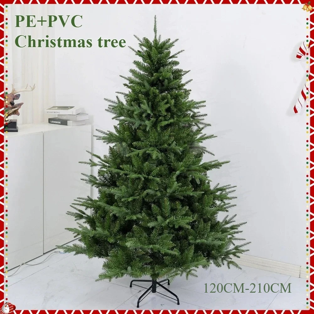 

Artificial Christmas Tree PE+PVC Material Large Encrypted Christmas Tree 120CM To 210CM Family Christmas Atmosphere Decoration