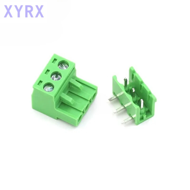 In spot 5Pairs KF2EDGK 5.08MM Plug-in Terminal PCB Connector 2/3/4/5/6/7/8/9P Bent Pin