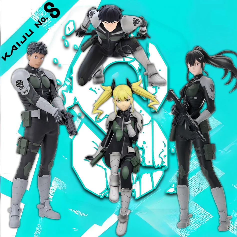 

8-19CM Anime Figurine Kaiju No.8 Soshiro Hoshina Kikoru Shinomiya Kafka Hibino Action Model PVC Collection Ornaments Model Toys