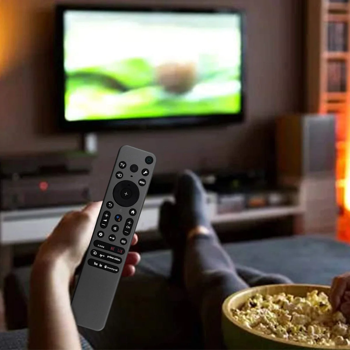 OIIRGO-RMF-TX910U Voice Remote voor Sony TV voor BRAVIA XR OLED/Full Array LED/4K Ultra HD/QD-OLED/Mini LED Serie 2023 TV